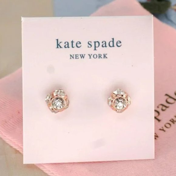 Kate Spade Lady Marmalade Stud Earrings In Rose Gold - Picture 1 of 3